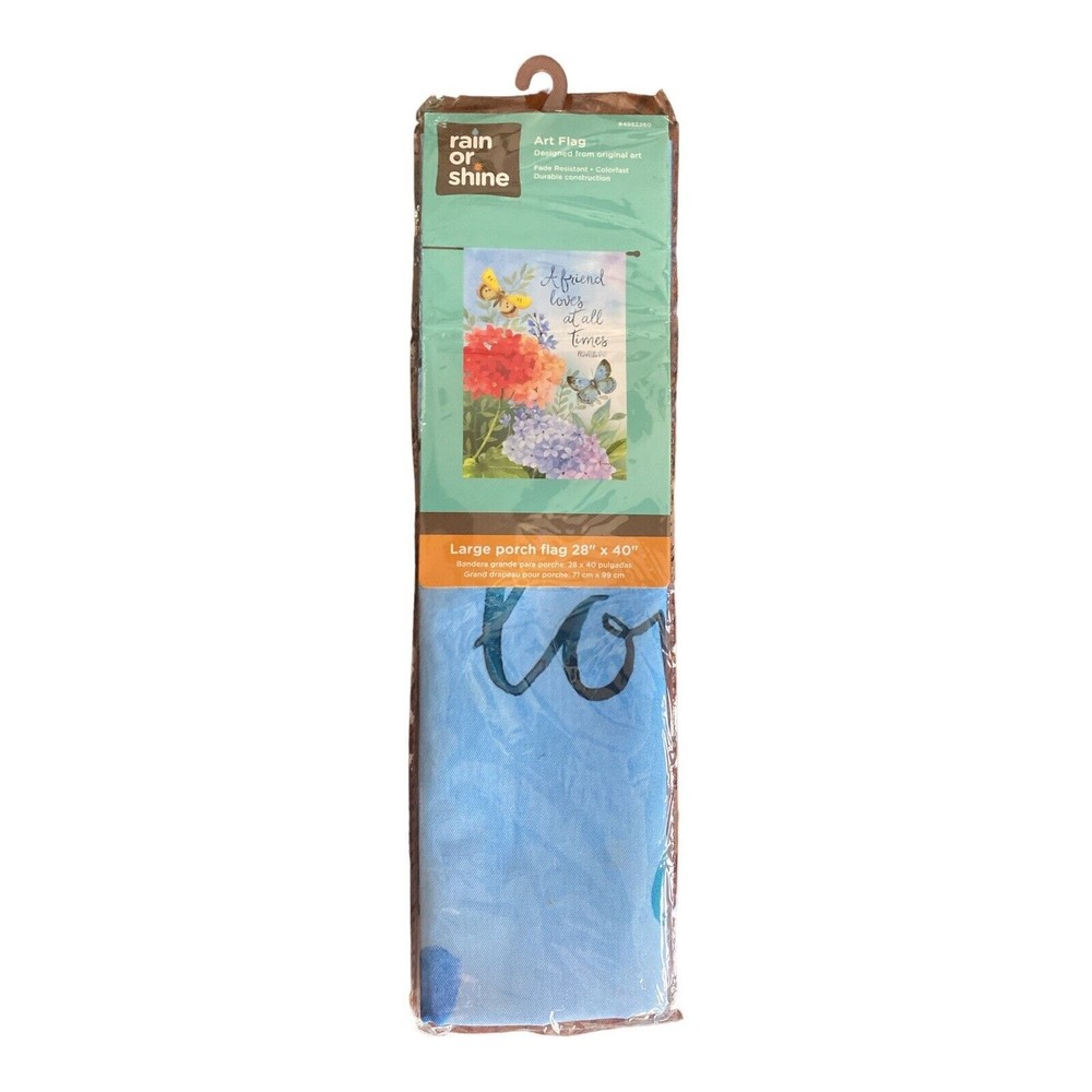 "A Friend Loves At All Times" 28" X 40" Porch Flag 10-3637-136 Rain or Shine New